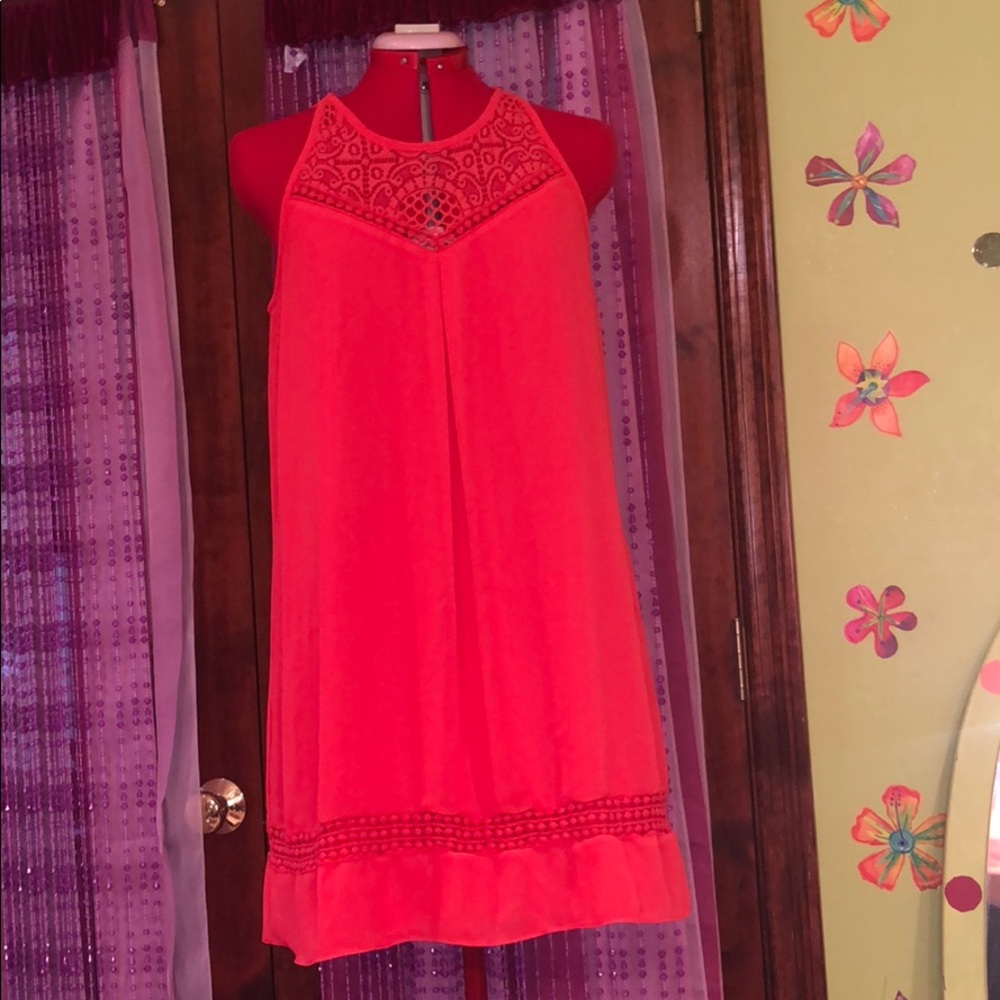 Neon Peach Dress